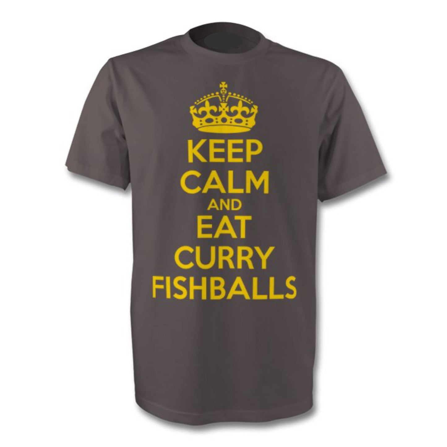 KEEP CALM and EAT CURRY FISHBALLS t-shirt