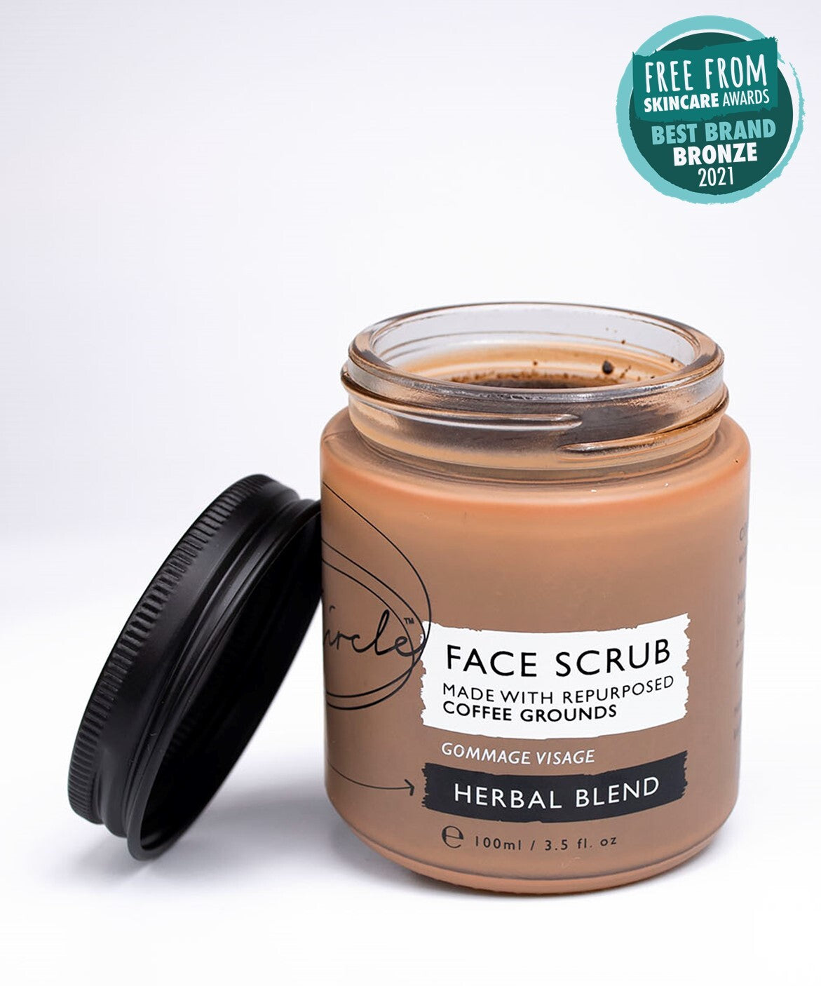 Face Scrub with Coffee + Rosehip Oil - Herbal Blend