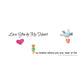 Love You by My Heart Mug
