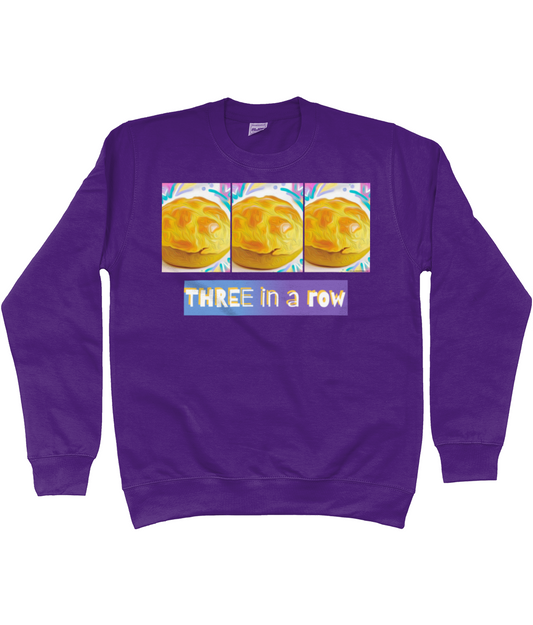 Three in A Roll PINEAPPLE BUN Sweatshirt