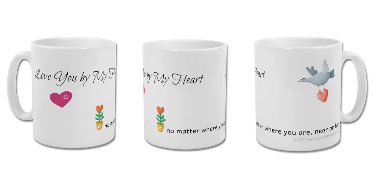 Love You by My Heart Mug