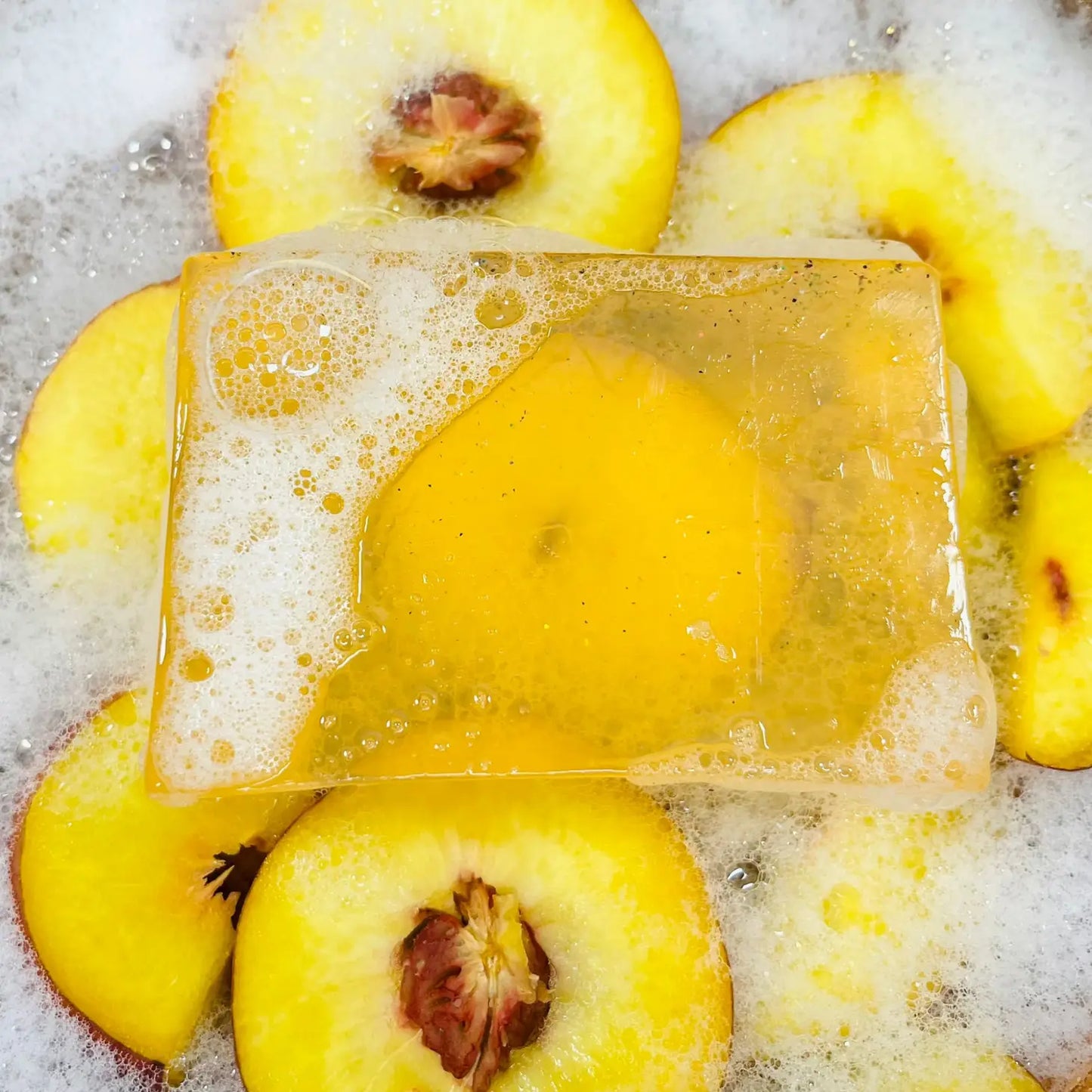 Peach Bellini Handmade Soap Slice