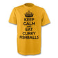 KEEP CALM and EAT CURRY FISHBALLS t-shirt