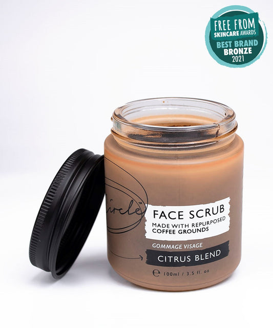 Face Scrub with Coffee + Rosehip Oil - Citrus Blend