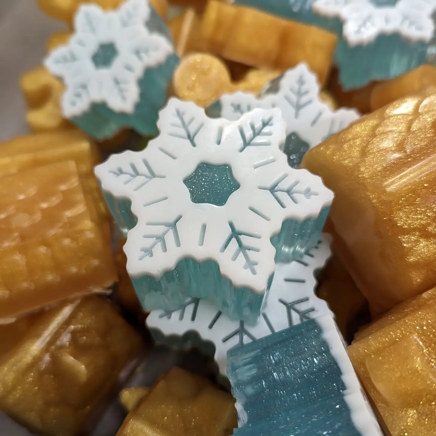 Snowflake Sparkle Christmas Soap